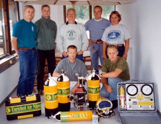 IANTD Instructor course completion Finland 1994