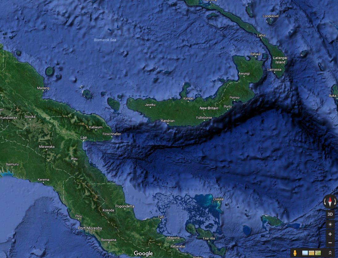 PNG: The area of fierce air battles during WW2