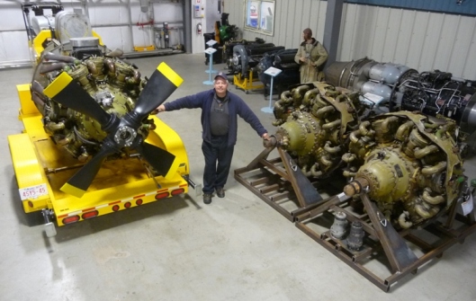 the (3) almost new Bristol Hercules engines in Canada for the Halifax rebuild, there are (4) other used Hercules engines also acquired, not shown in this photo (quality not that good), all (7) Hercules engines now stored at the Bomber Command Museum of Canada in Nanton, Alberta near CALGARY. 