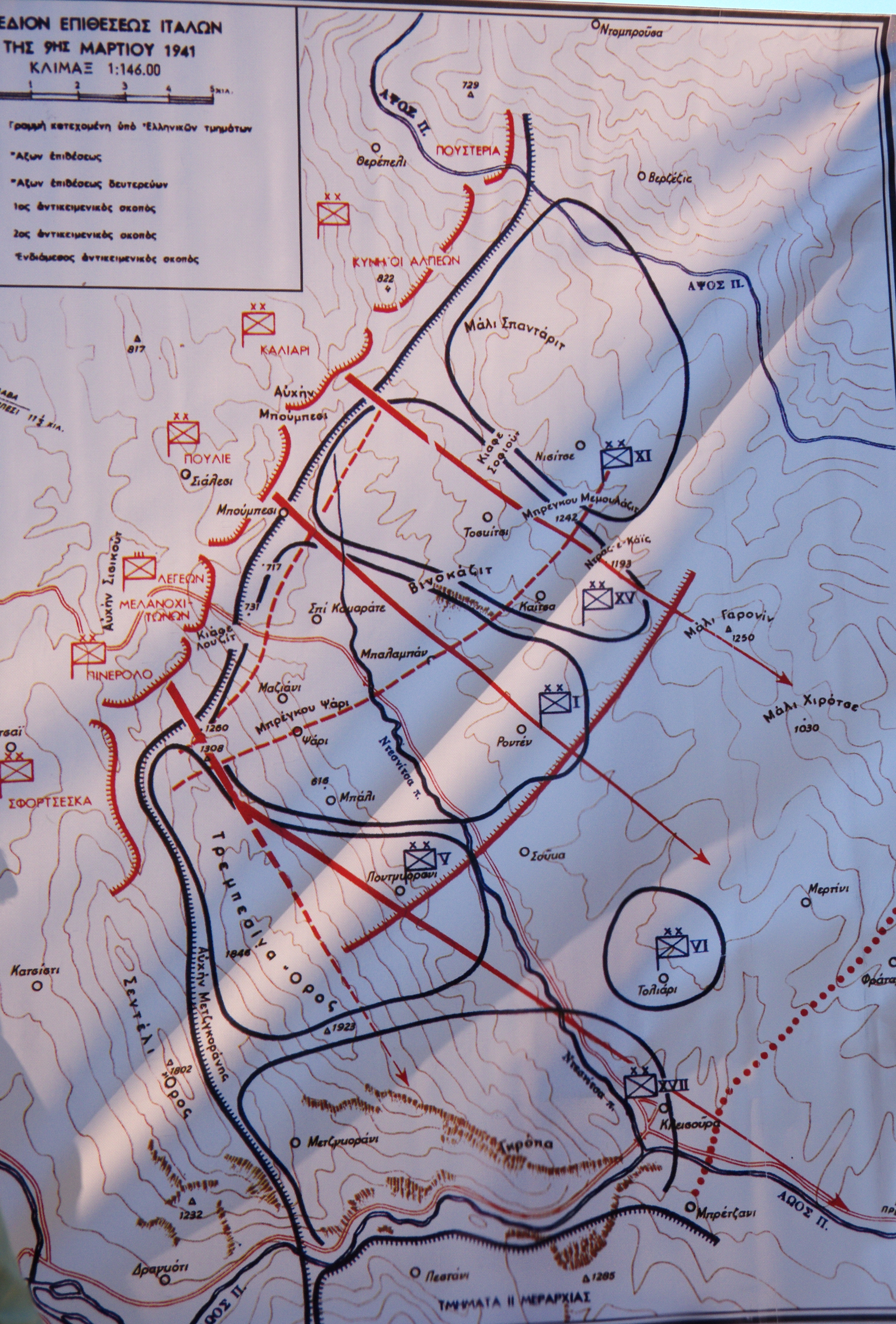 σχeδιαγραμμα της μαχης