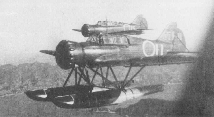 "Glen" floatplanes patrolling the vast expanses of the Pacific