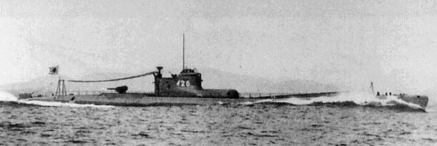 The Japanese submarine I-26 , identical to I-25