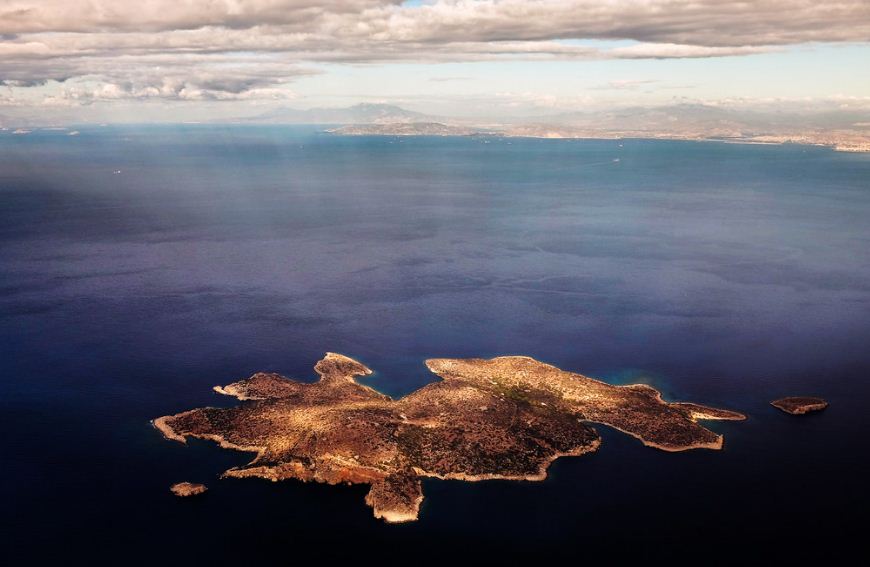 Fleves island, with Athens in the background