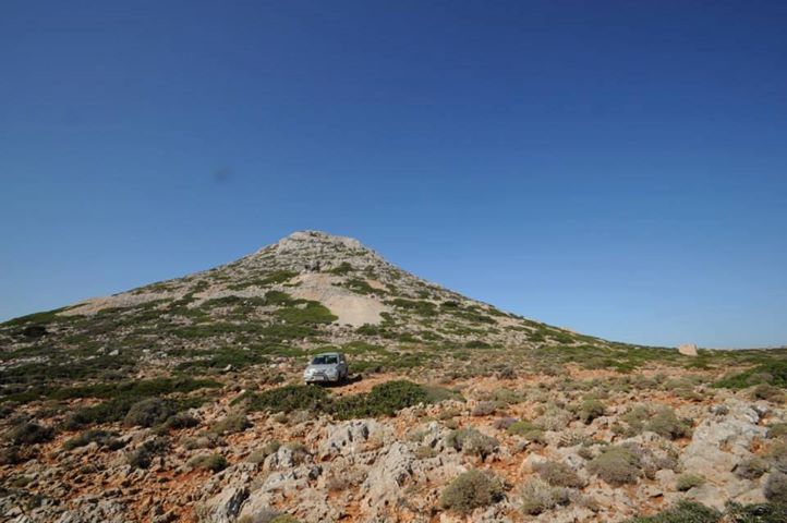 The cone-shaped hill overlooking the position