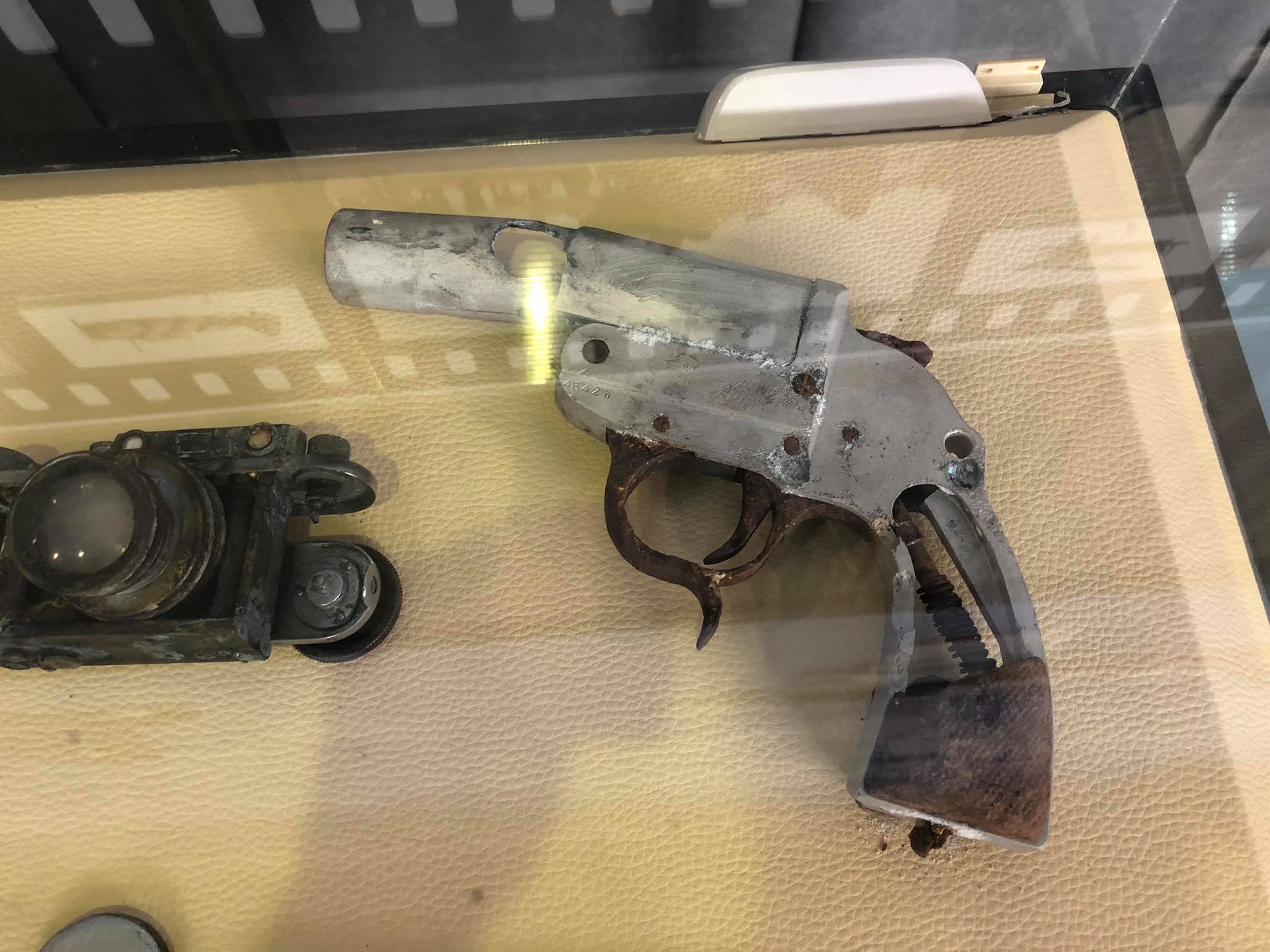 A flare pistol from the Ju52 wreck