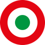 Tricolor cockade 1917-1918 of the R.E. (Regio Esercito=Royal italian Army) Aeronautical Corps