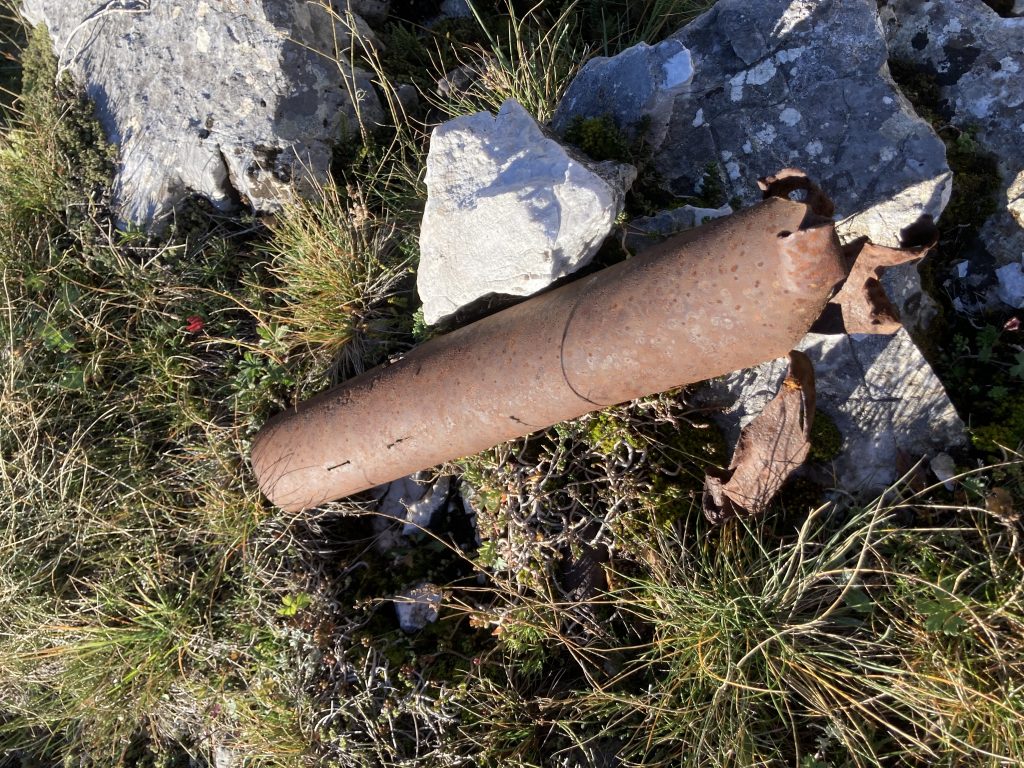 A mortar barrel 