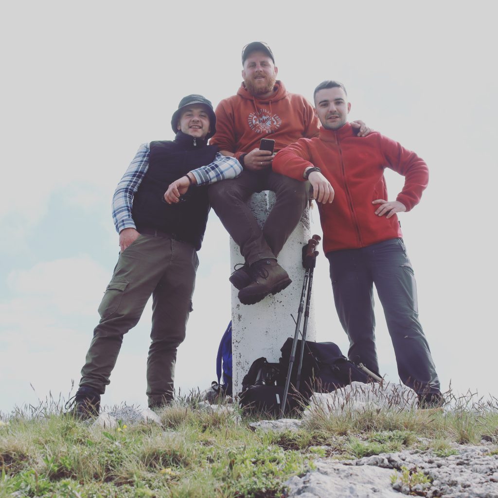 Mr. Ntinos Mpampakos, with friends, during one of their explorations. 